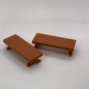 Bluey Family Replacement Set of 2 Picnic Benches From Camper Park Play Set
